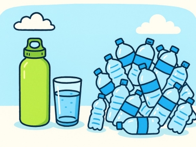 Bouteilles en plastique en France : combien et comment réduire facilement